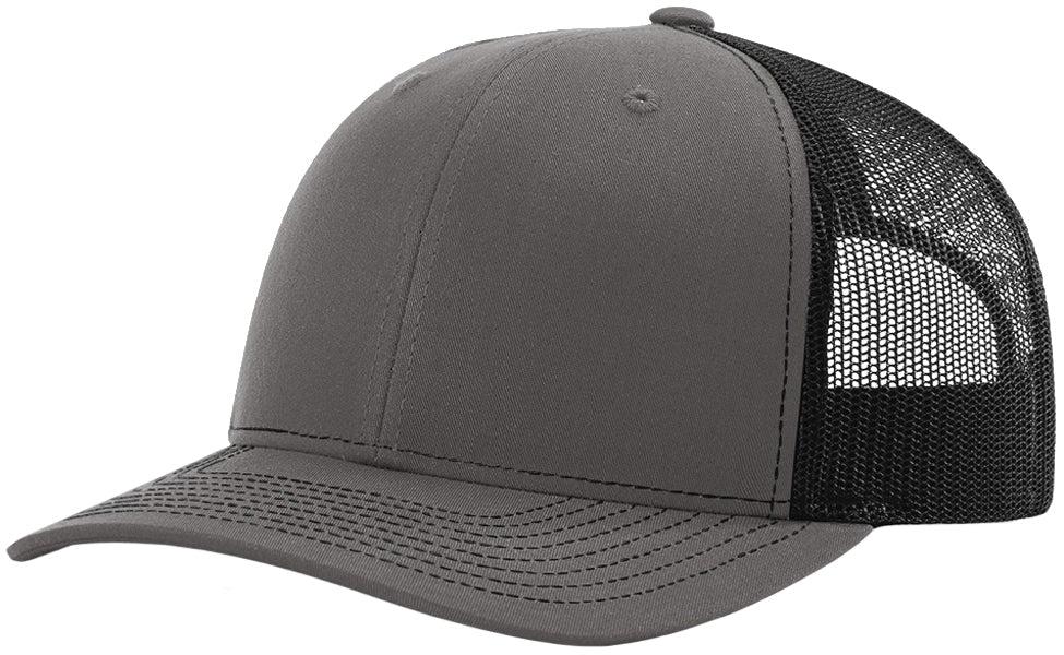 Richardson 112 hat with custom leatherette patch