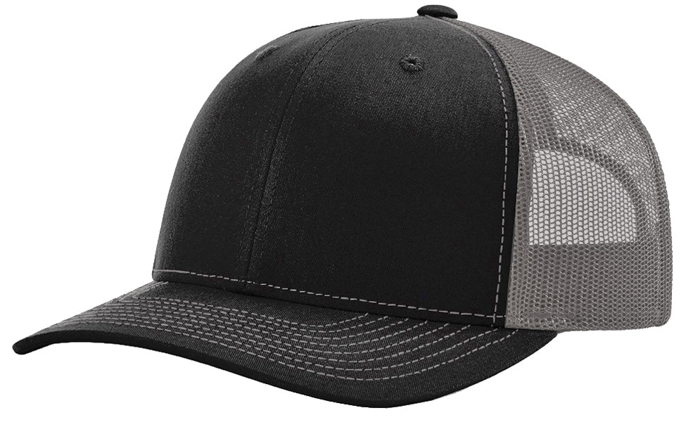 Richardson 112 hat with custom leatherette patch
