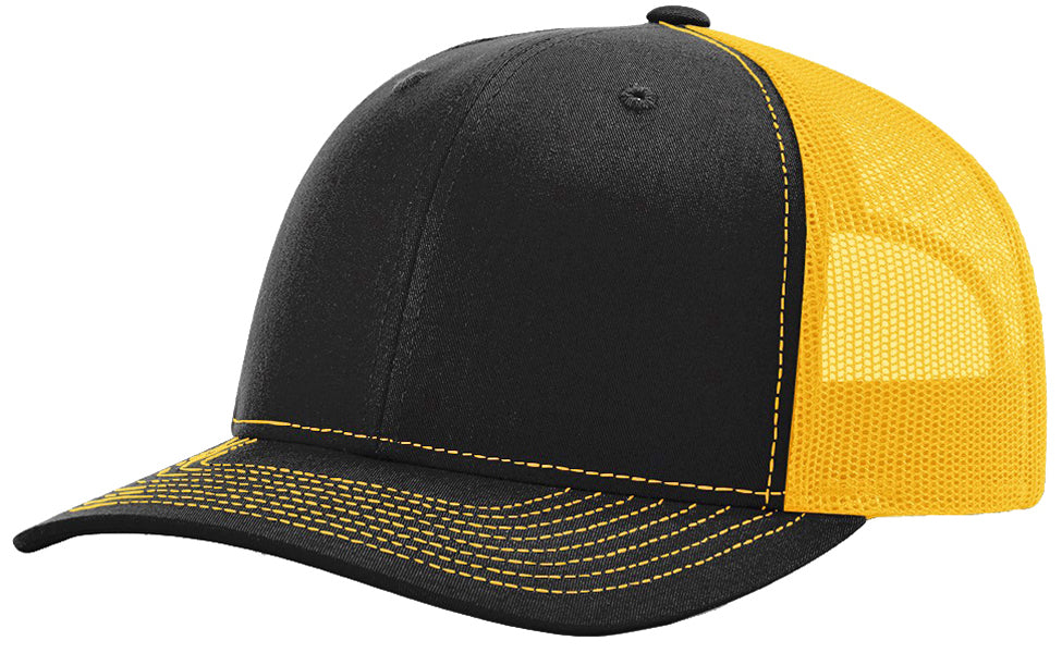 Richardson 112 hat with custom leatherette patch