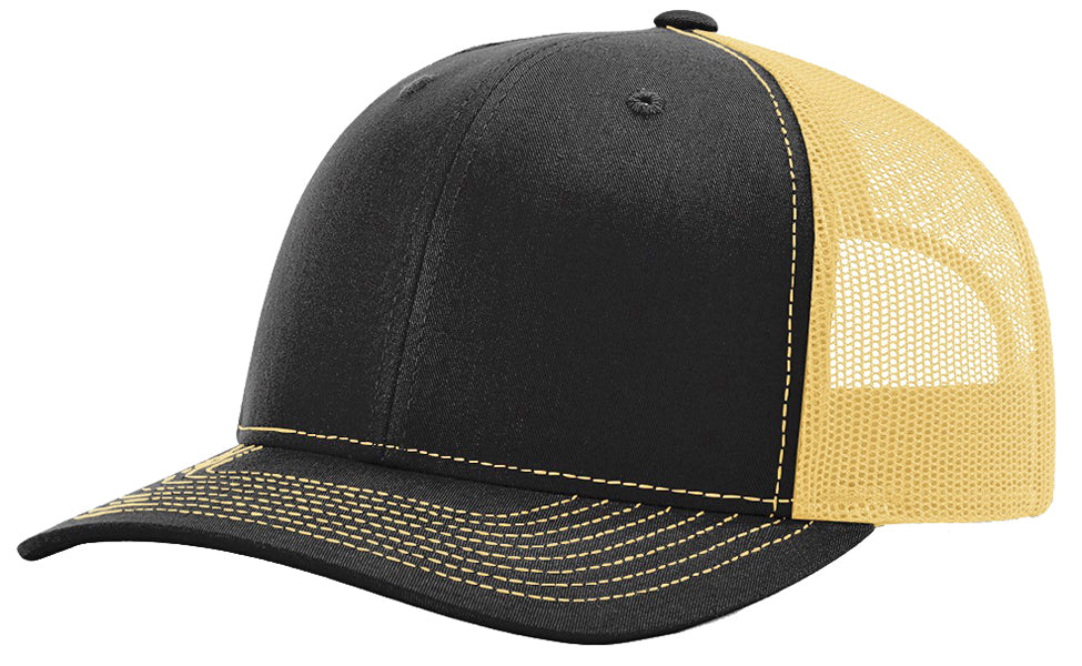 Richardson 112 hat with custom leatherette patch