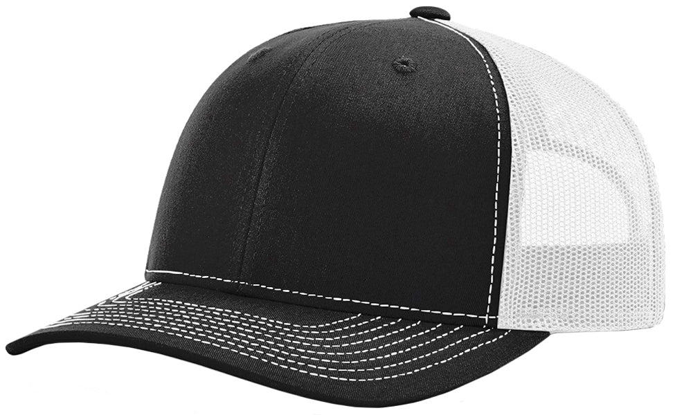 Richardson 112 hat with custom leatherette patch