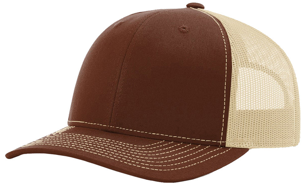 Richardson 112 hat with custom leatherette patch