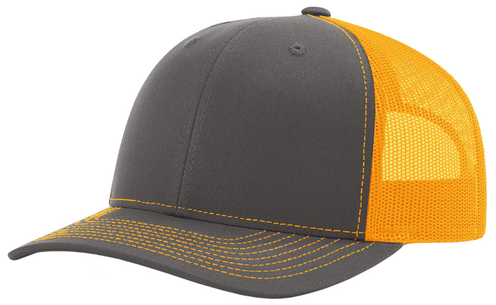 Richardson 112 hat with custom leatherette patch