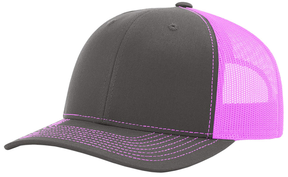 Richardson 112 hat with custom leatherette patch