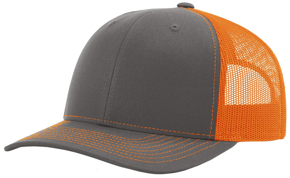 Richardson 112 hat with custom leatherette patch