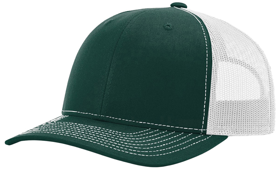 Richardson 112 hat with custom leatherette patch