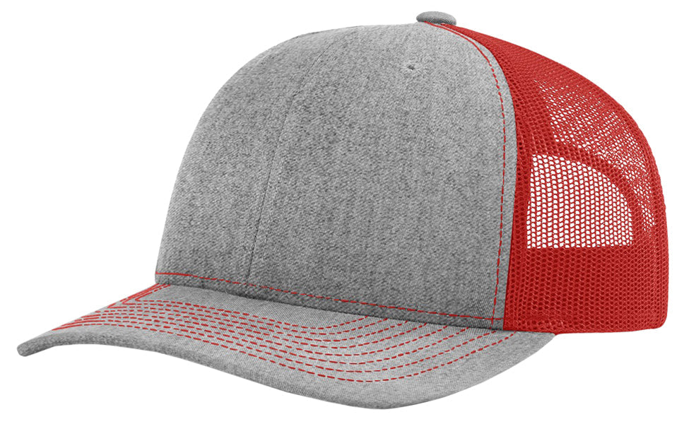 Richardson 112 hat with custom leatherette patch
