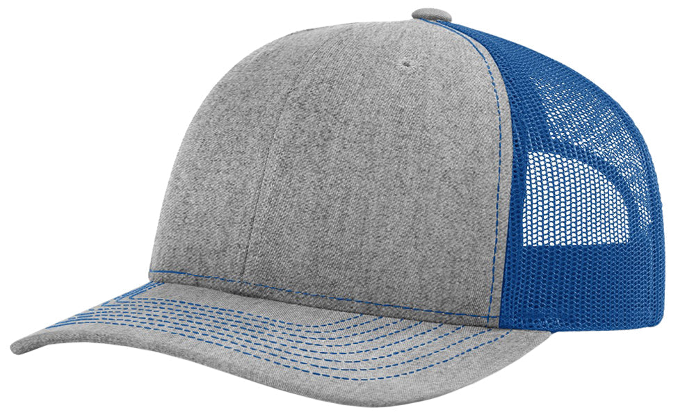 Richardson 112 hat with custom leatherette patch
