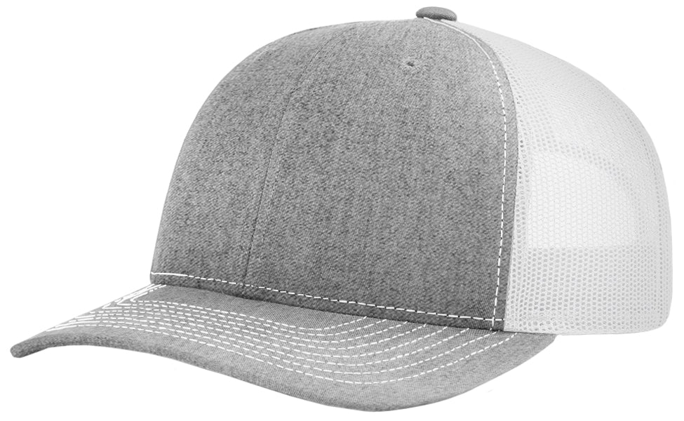 Richardson 112 hat with custom leatherette patch