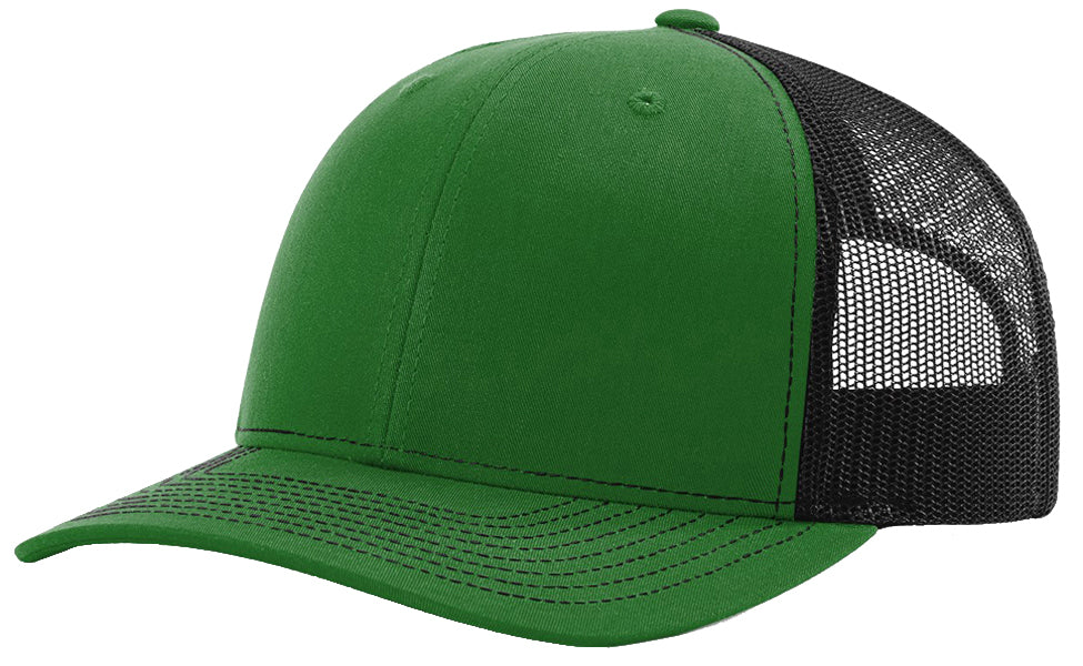 Richardson 112 hat with custom leatherette patch