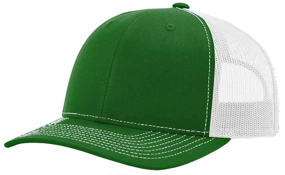 Richardson 112 hat with custom leatherette patch