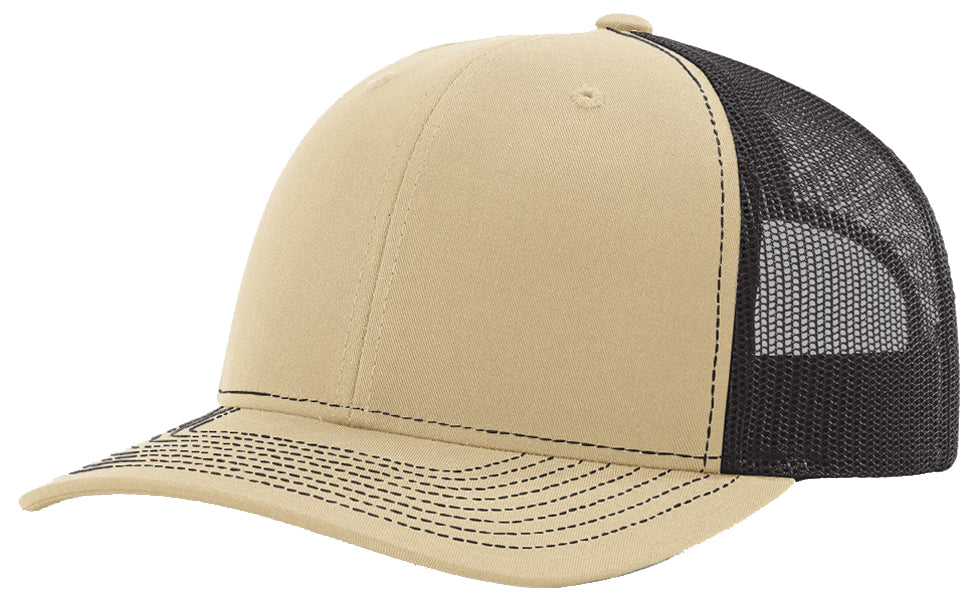 Richardson 112 hat with custom leatherette patch