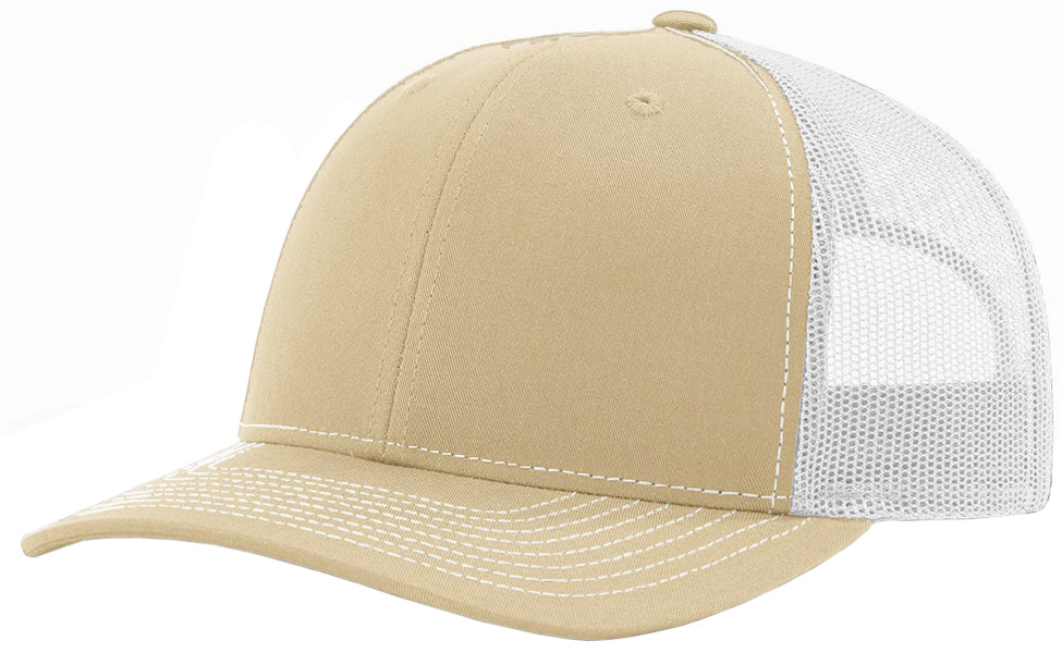 Richardson 112 hat with custom leatherette patch