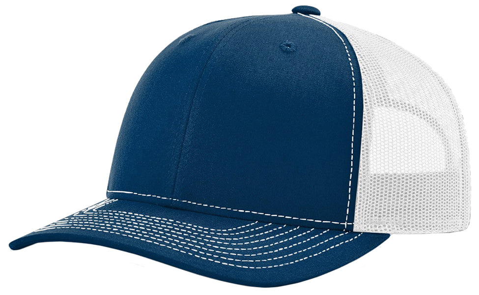 Richardson 112 hat with custom leatherette patch