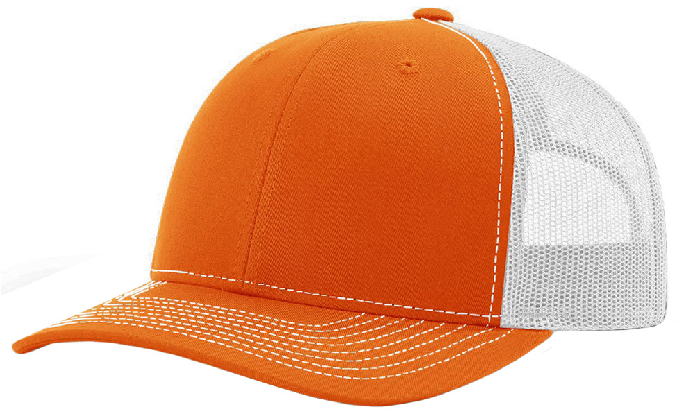 Richardson 112 hat with custom leatherette patch