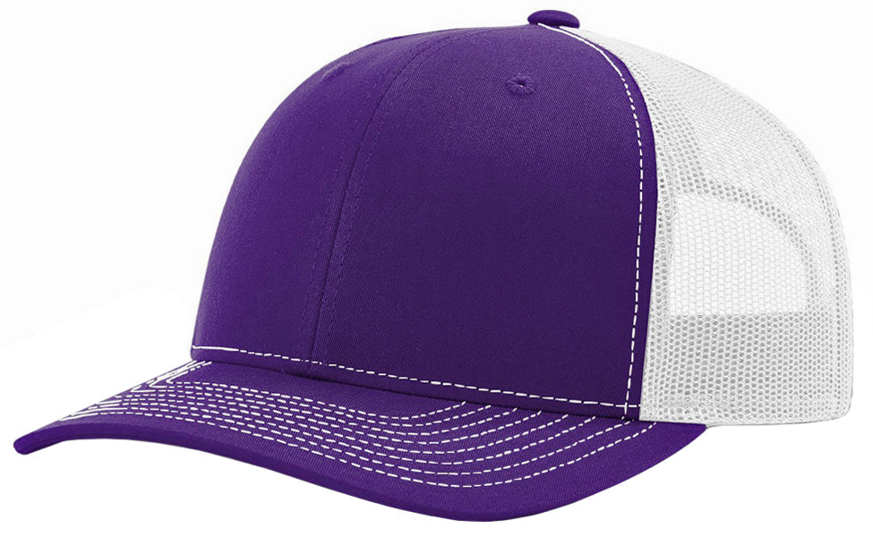 Richardson 112 hat with custom leatherette patch