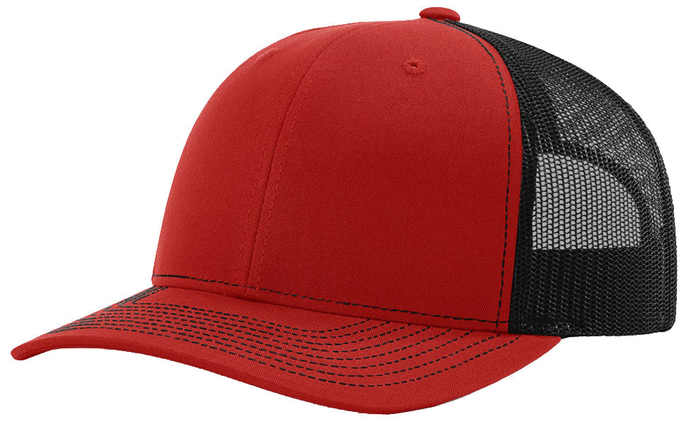 Richardson 112 hat with custom leatherette patch