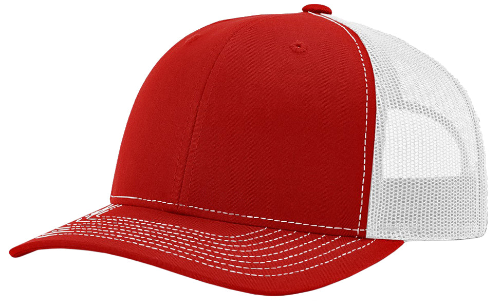 Richardson 112 hat with custom leatherette patch
