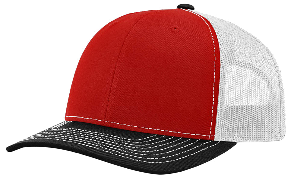 Richardson 112 hat with custom leatherette patch
