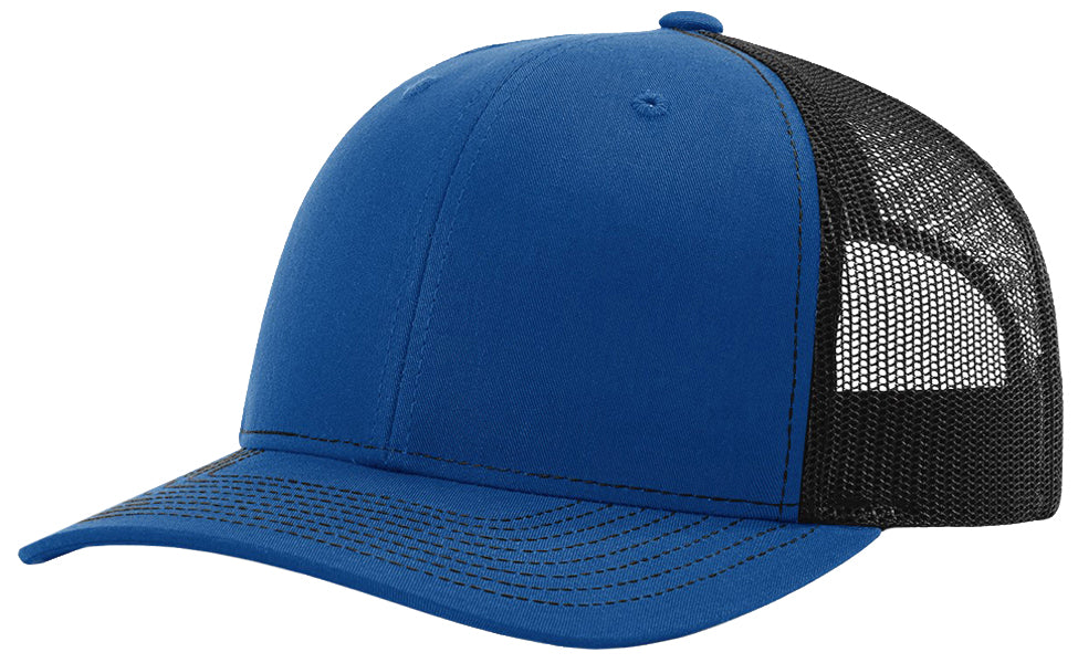 Richardson 112 hat with custom leatherette patch