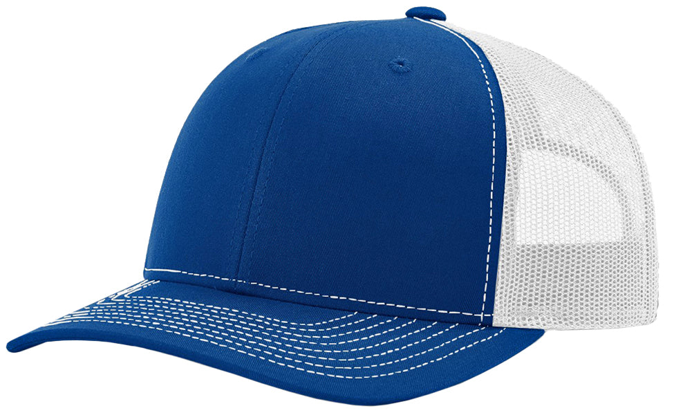 Richardson 112 hat with custom leatherette patch