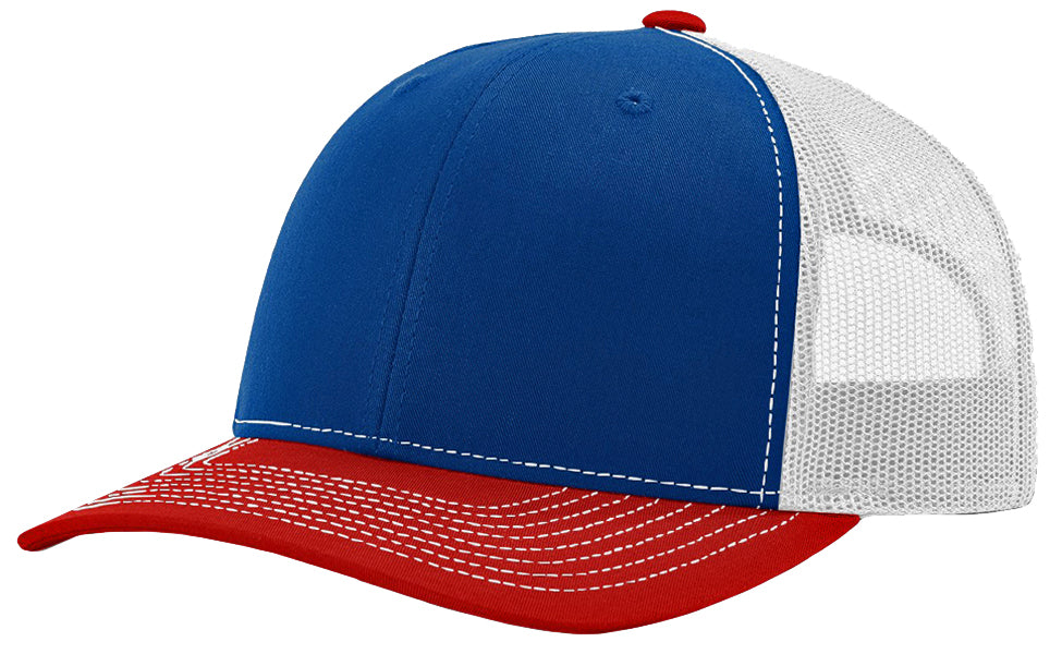 Richardson 112 hat with custom leatherette patch