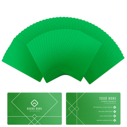 Custom engraved anodized aluminum business cards