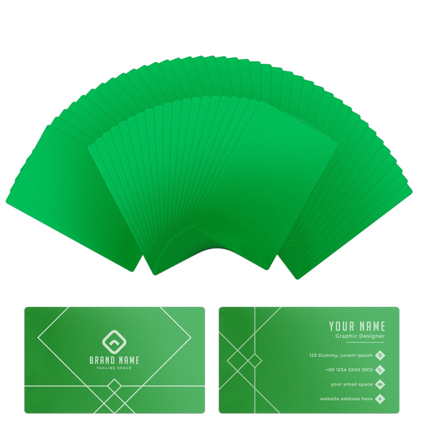Custom engraved anodized aluminum business cards