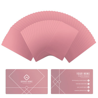 Custom engraved anodized aluminum business cards
